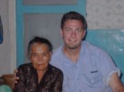 Sitting with Karo woman (North Sumatra, 2004)